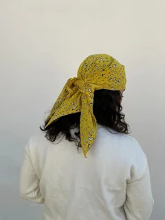 مینی اسکارف زرد پلنگی